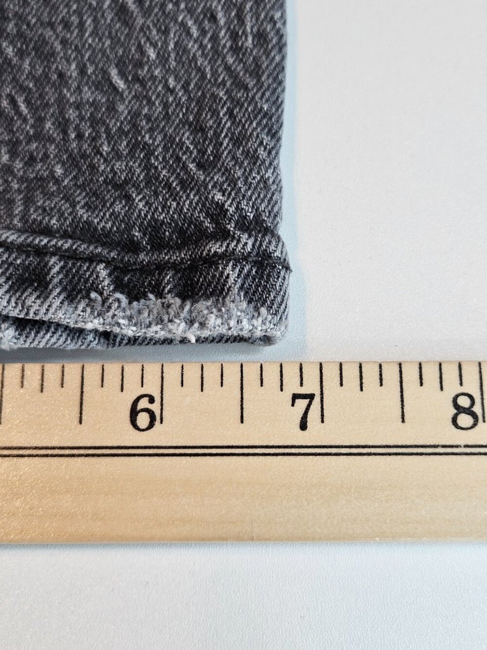 Levi's Premium 501 Original Fit Straight Leg Jean Gray Women's Size 28 High Rise - Picture 15 of 16